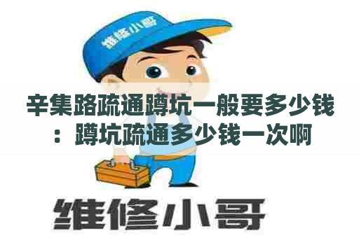 辛集路疏通蹲坑一般要多少钱：蹲坑疏通多少钱一次啊