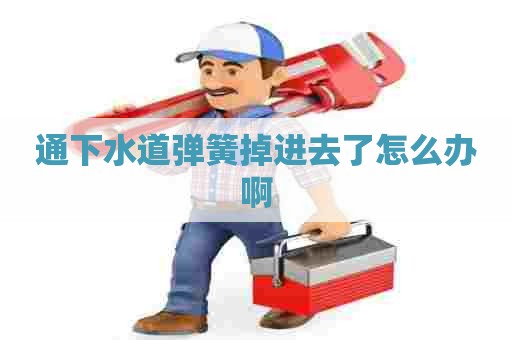 通下水道弹簧掉进去了怎么办啊