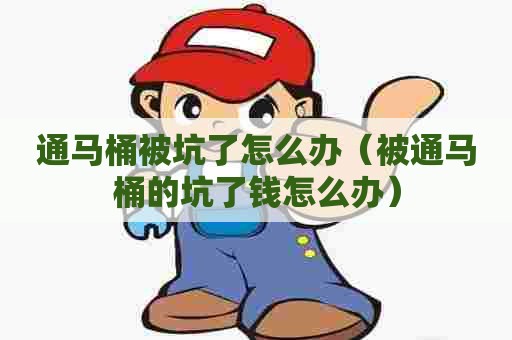通马桶被坑了怎么办（被通马桶的坑了钱怎么办）