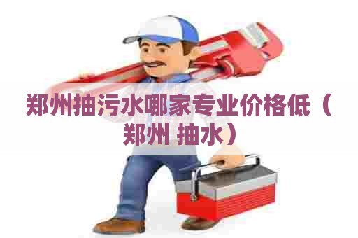 郑州抽污水哪家专业价格低（郑州 抽水）