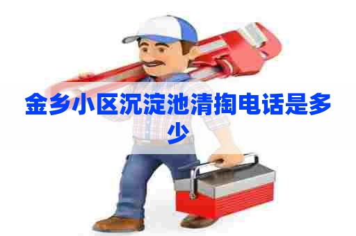 金乡小区沉淀池清掏电话是多少 金乡小区沉淀池清掏电话是多少