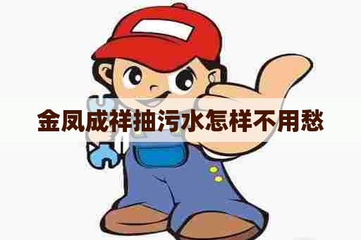 金凤成祥抽污水怎样不用愁