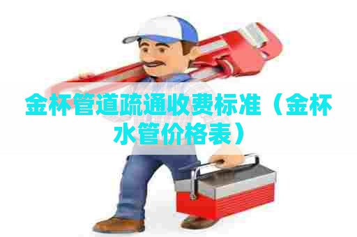 金杯管道疏通收费标准（金杯水管价格表）