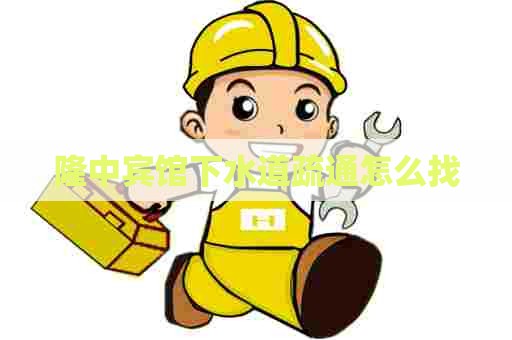 隆中宾馆下水道疏通怎么找