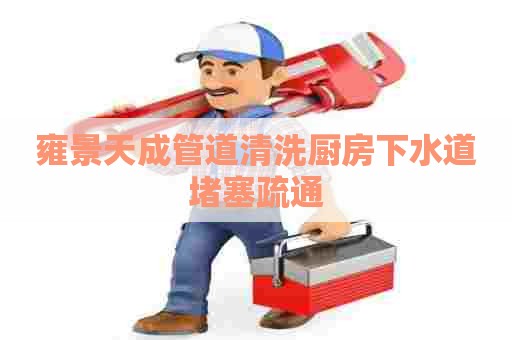 雍景天成管道清洗厨房下水道堵塞疏通