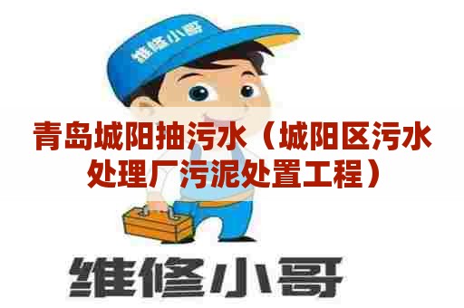 青岛城阳抽污水（城阳区污水处理厂污泥处置工程）