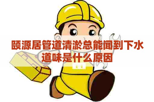 颐源居管道清淤总能闻到下水道味是什么原因