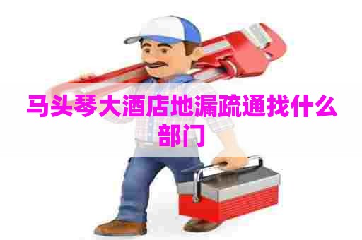 马头琴大酒店地漏疏通找什么部门