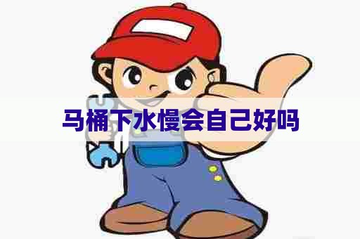 马桶下水慢会自己好吗