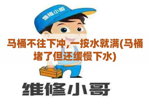 马桶不往下冲,一按水就满(马桶堵了但还缓慢下水) 马桶不往下冲,一按水就满(马桶堵了但还缓慢下水)