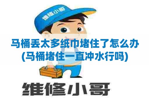 马桶丢太多纸巾堵住了怎么办(马桶堵住一直冲水行吗)