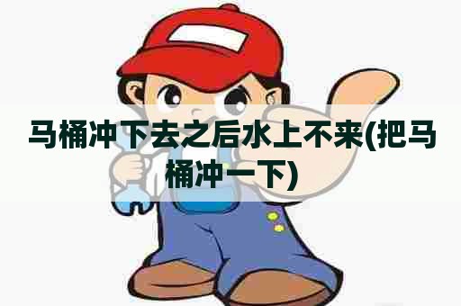 马桶冲下去之后水上不来(把马桶冲一下) 马桶冲下去之后水上不来(把马桶冲一下)