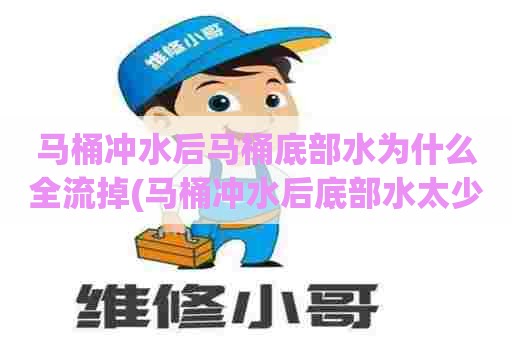 马桶冲水后马桶底部水为什么全流掉(马桶冲水后底部水太少怎么办)