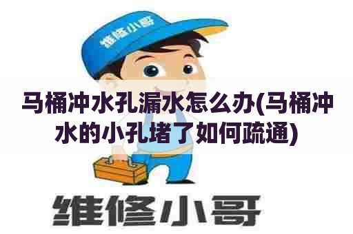 马桶冲水孔漏水怎么办(马桶冲水的小孔堵了如何疏通) 马桶冲水孔漏水怎么办(马桶冲水的小孔堵了如何疏通)