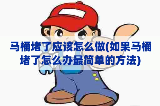 马桶堵了应该怎么做(如果马桶堵了怎么办最简单的方法) 马桶堵了应该怎么做(如果马桶堵了怎么办最简单的方法)