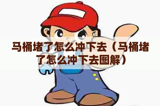 马桶堵了怎么冲下去（马桶堵了怎么冲下去图解）