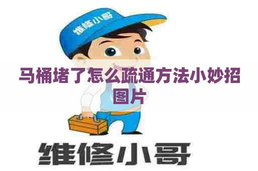 马桶堵了怎么疏通方法小妙招图片