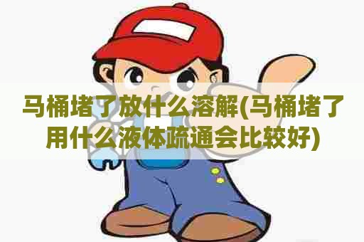 马桶堵了放什么溶解(马桶堵了用什么液体疏通会比较好) 马桶堵了放什么溶解(马桶堵了用什么液体疏通会比较好)