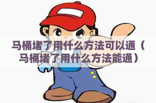 马桶堵了用什么方法可以通（马桶堵了用什么方法能通）