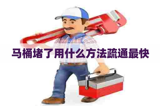 马桶堵了用什么方法疏通最快