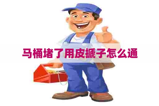 马桶堵了用皮搋子怎么通