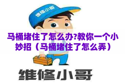 马桶堵住了怎么办?教你一个小妙招（马桶堵住了怎么弄）