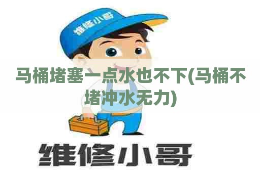马桶堵塞一点水也不下(马桶不堵冲水无力) 马桶堵塞一点水也不下(马桶不堵冲水无力)