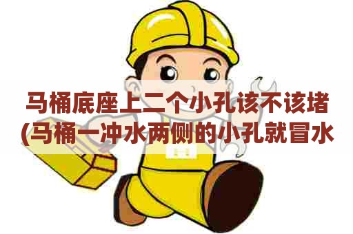 马桶底座上二个小孔该不该堵(马桶一冲水两侧的小孔就冒水怎么解决)