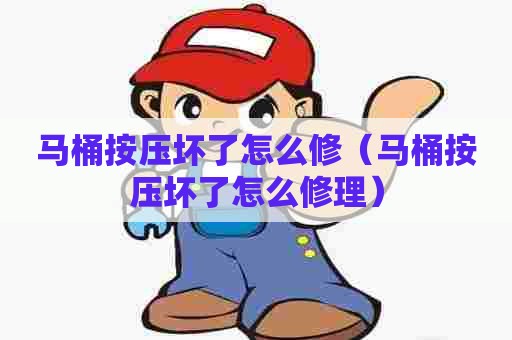 马桶按压坏了怎么修（马桶按压坏了怎么修理）