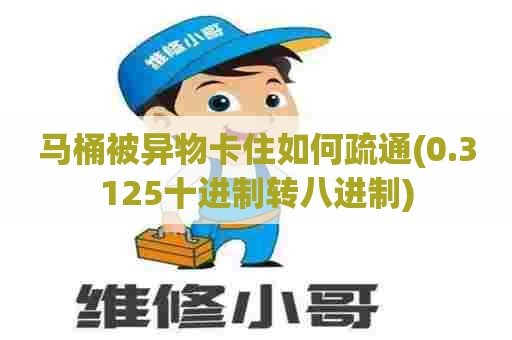 马桶被异物卡住如何疏通(0.3125十进制转八进制) 马桶被异物卡住如何疏通(0.3125十进制转八进制)