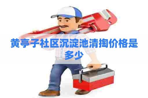 黄亭子社区沉淀池清掏价格是多少 黄亭子社区沉淀池清掏价格是多少