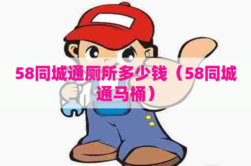 58同城通厕所多少钱（58同城通马桶）