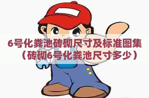 6号化粪池砖砌尺寸及标准图集（砖砌6号化粪池尺寸多少）