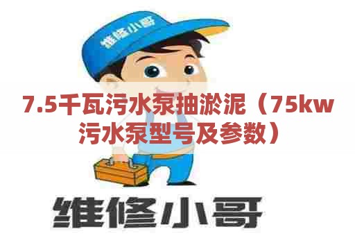 7.5千瓦污水泵抽淤泥（75kw污水泵型号及参数）