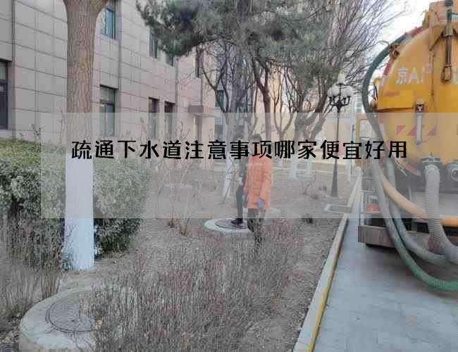 疏通下水道注意事项哪家便宜好用