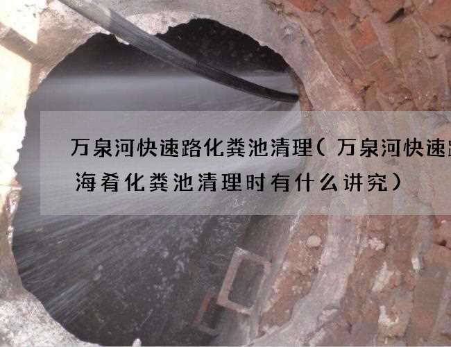 万泉河快速路化粪池清理(万泉河快速路云海肴化粪池清理时有什么讲究)