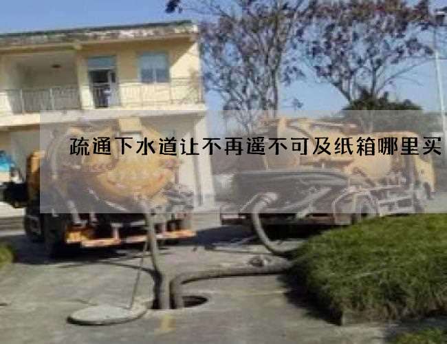 疏通下水道让不再遥不可及纸箱哪里买 疏通下水道让不再遥不可及纸箱哪里买