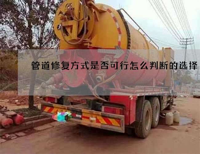 管道修复方式是否可行怎么判断的选择