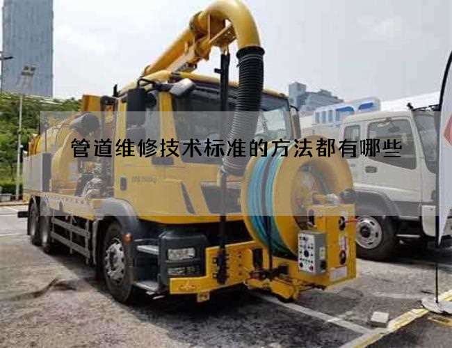 管道维修技术标准的方法都有哪些
