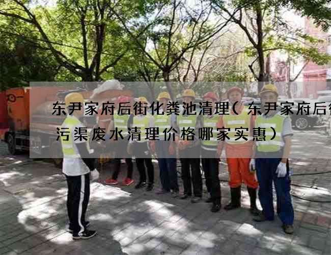东尹家府后街化粪池清理(东尹家府后街雨污渠废水清理价格哪家实惠)