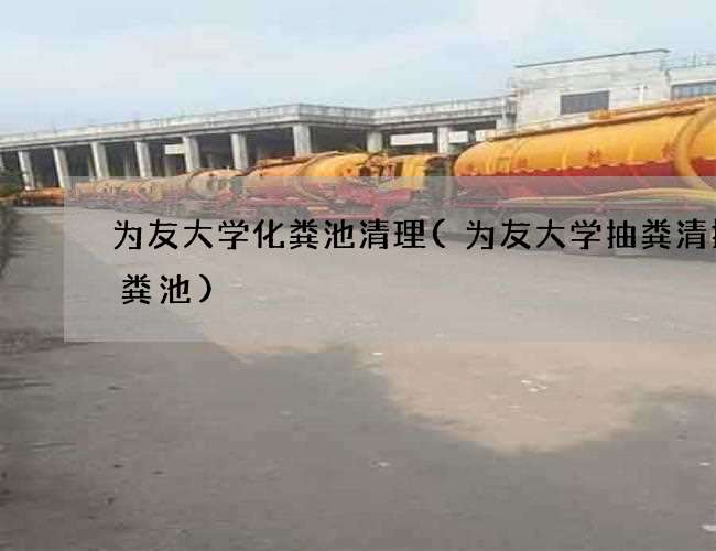为友大学化粪池清理(为友大学抽粪清掏化粪池)