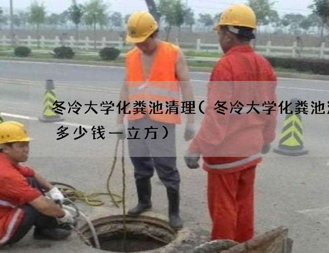 冬冷大学化粪池清理(冬冷大学化粪池清掏多少钱一立方)
