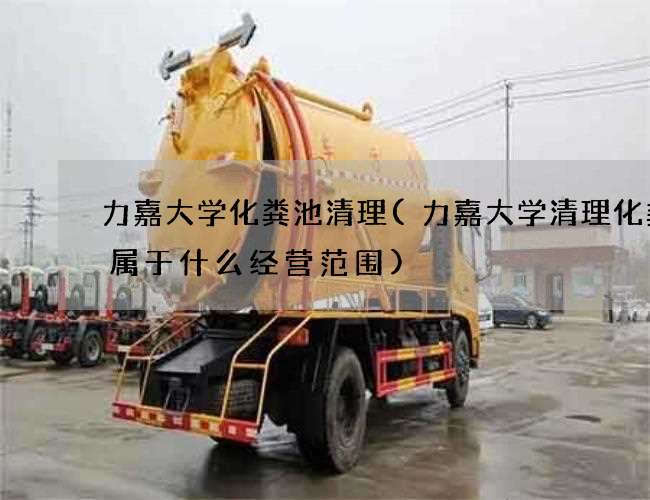 力嘉大学化粪池清理(力嘉大学清理化粪池属于什么经营范围)