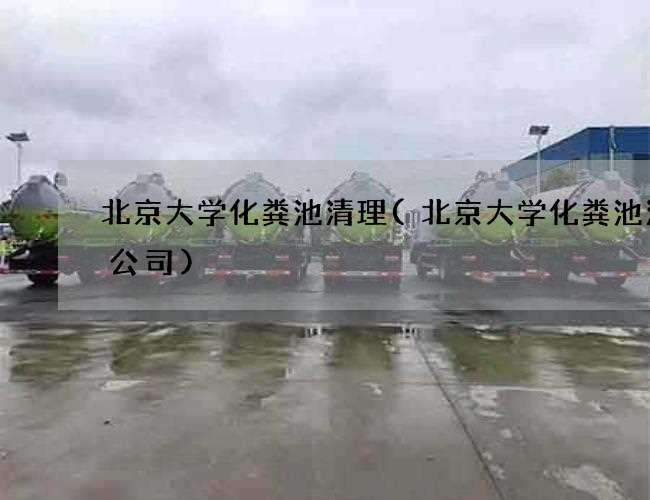 北京大学化粪池清理(北京大学化粪池清理公司)