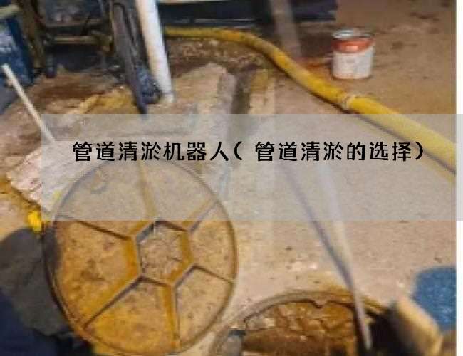 管道清淤机器人(管道清淤的选择)