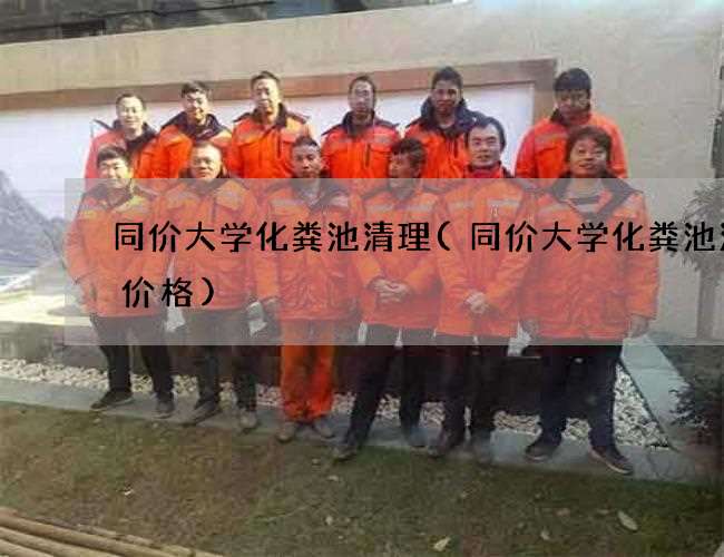 同价大学化粪池清理(同价大学化粪池清掏价格)