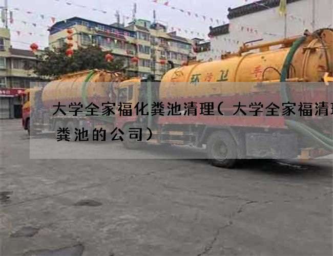 大学全家福化粪池清理(大学全家福清理化粪池的公司)