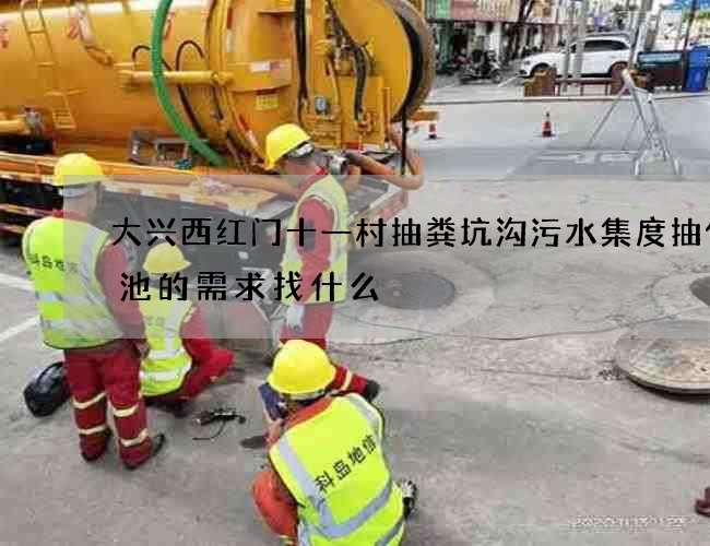 大兴西红门十一村抽粪坑沟污水集度抽化粪池的需求找什么