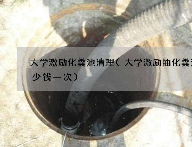 大学激励化粪池清理(大学激励抽化粪池多少钱一次)