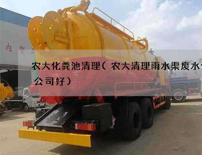 农大化粪池清理(农大清理雨水渠废水什么公司好)